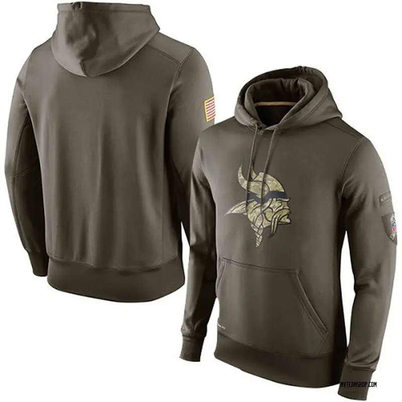 vikings salute to service hooded sweatshirt