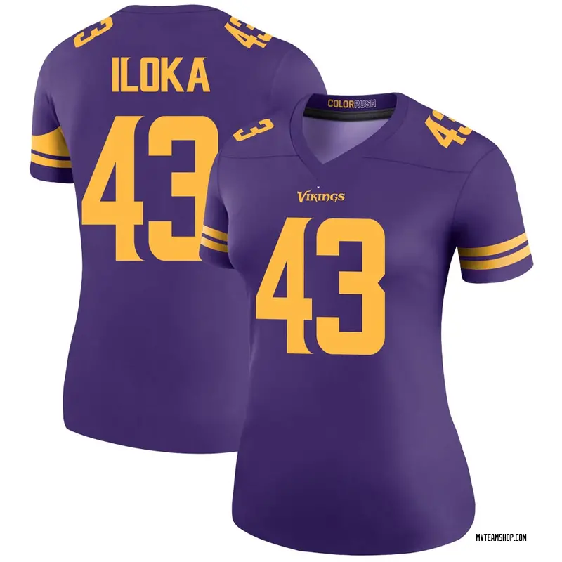 Women's George Iloka Minnesota Vikings Color Rush Jersey - Purple Legend